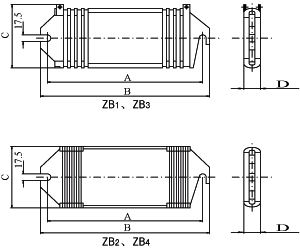 ZB1-2-3-4型板型电阻器